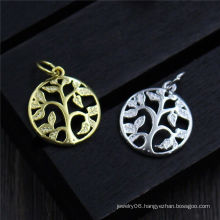New arrive Unisex Jewelry 925 sterling silver Tree of Life Symbol Round necklace pendant